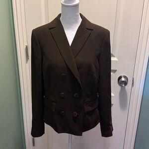Alfani Brown fitted Blazer with Notched Lapels